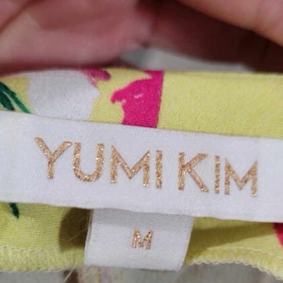 Yumi Kim Golden Hour Dress size medium floral print sunnyside yellow - Picture 6 of 6